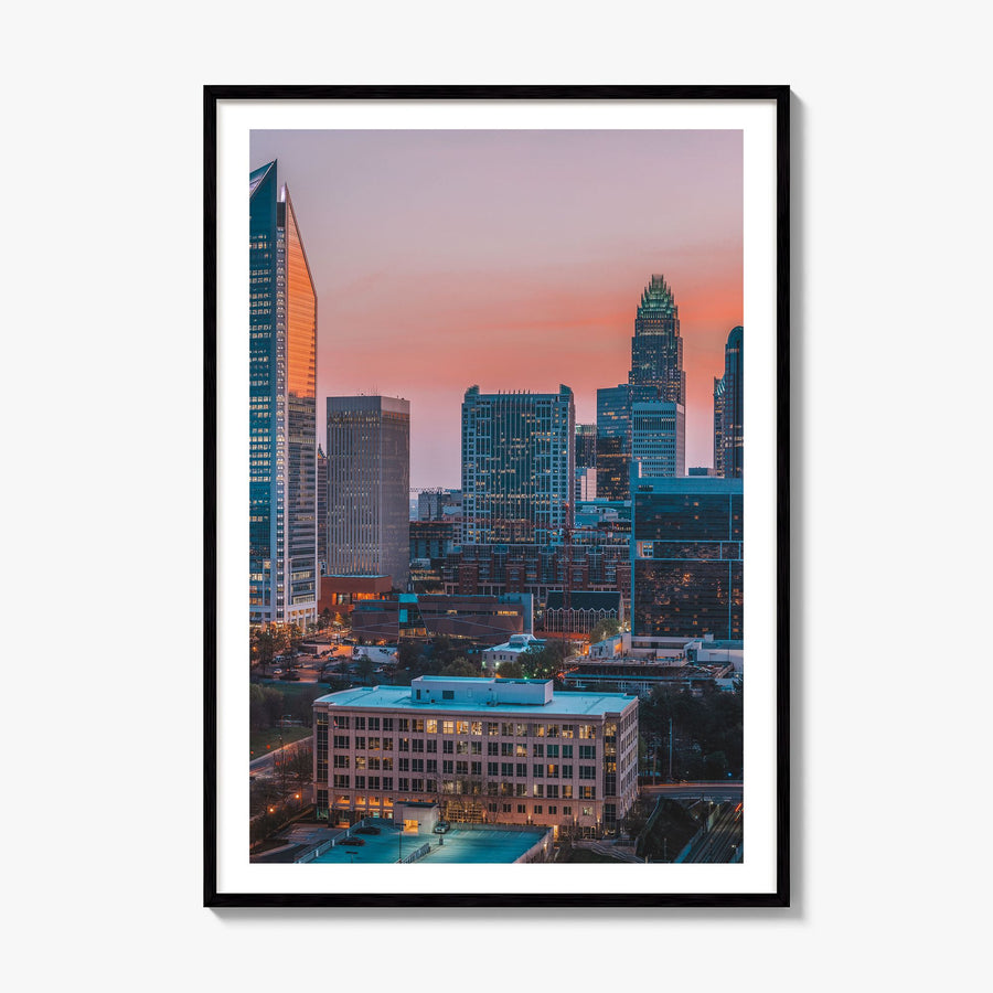 Charlotte Photo No 2 Poster, framed poster mockup, white border