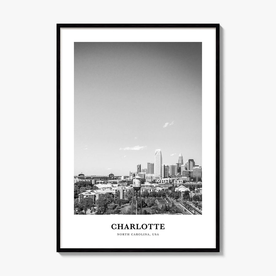 Charlotte Classic No 2 Poster, framed poster mockup
