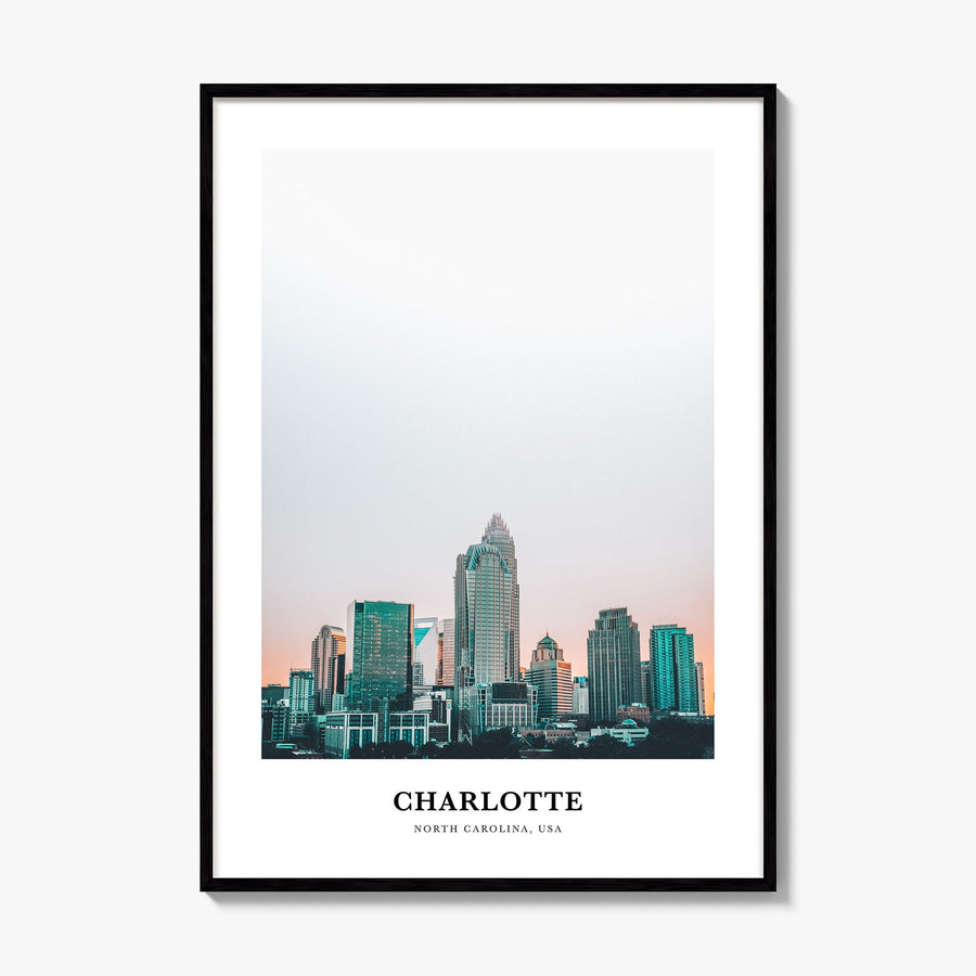 Charlotte Classic No 1 Poster, framed poster mockup