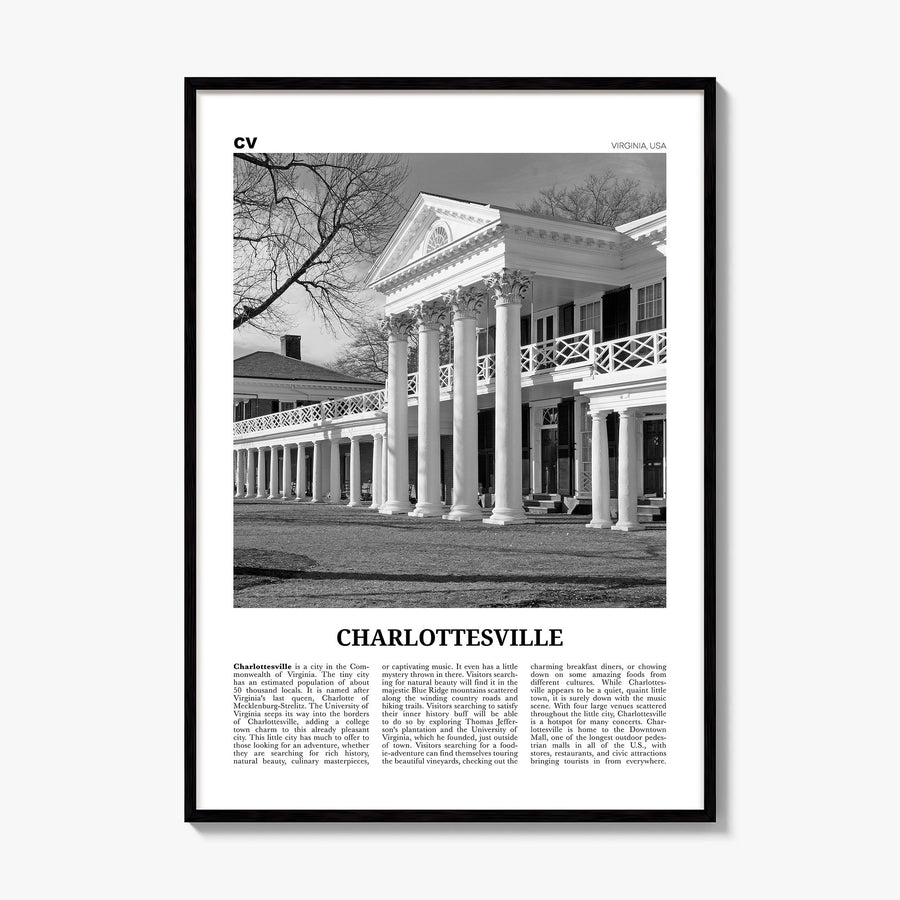 Charlottesville Newspaper No 2 Poster, framed poster mockup