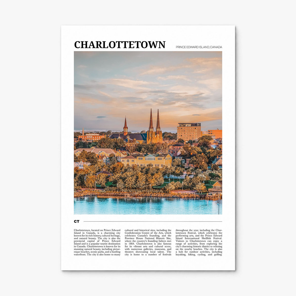 Charlottetown Travel Poster, print only (unframed)