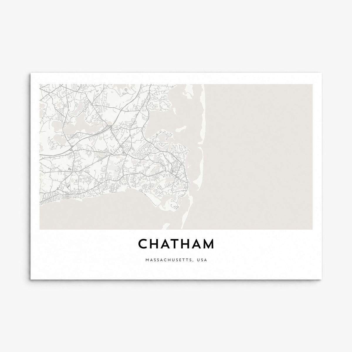 Chatham Map Poster, print only (unframed)