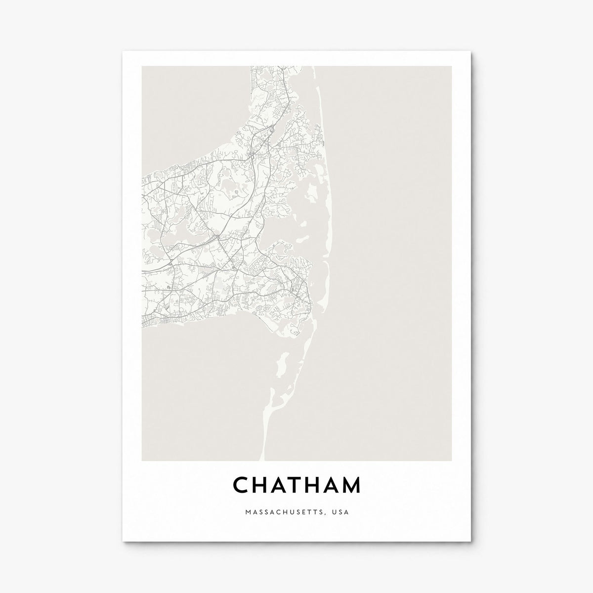 Chatham Map Poster, print only (unframed)