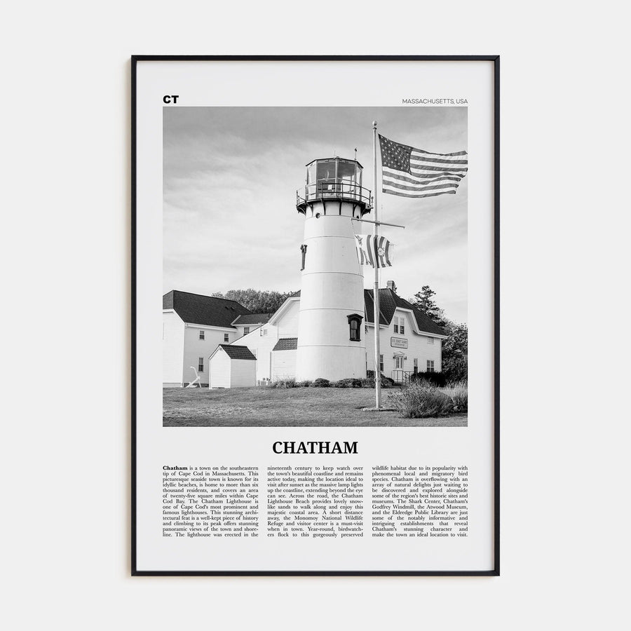 Chatham Poster None / 8x12 in Nbourhood Travel B&W Poster