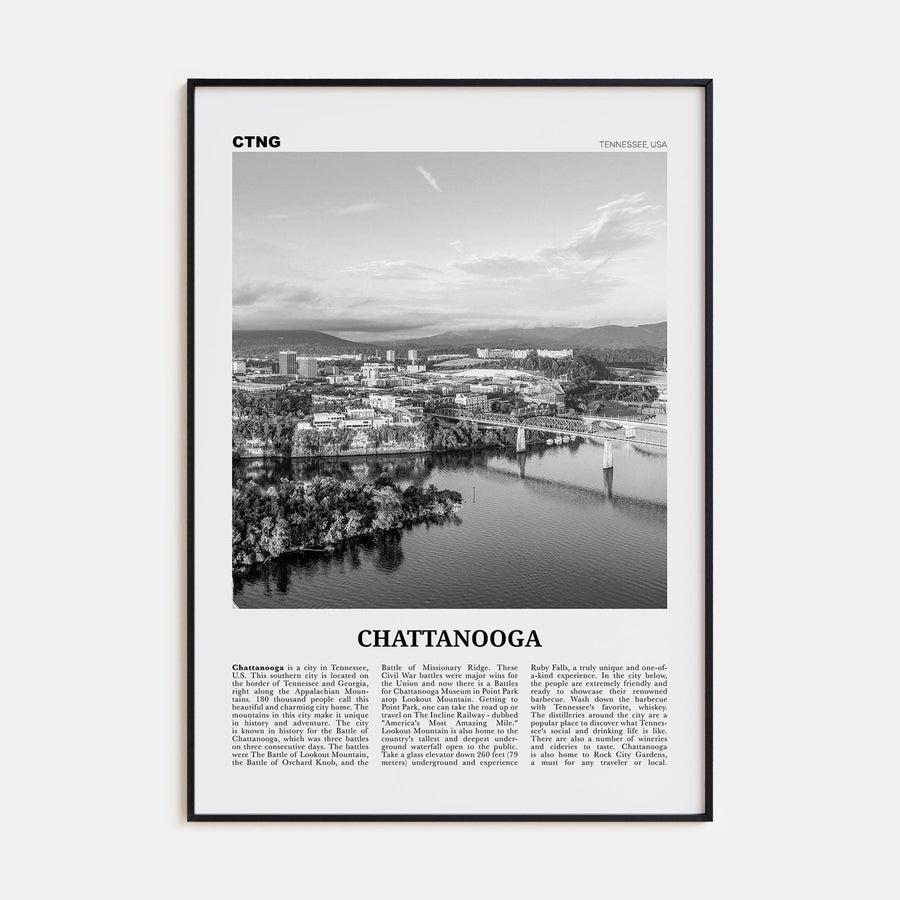 Chattanooga No 1 Poster None / 8x12 in Nbourhood Travel B&W Poster