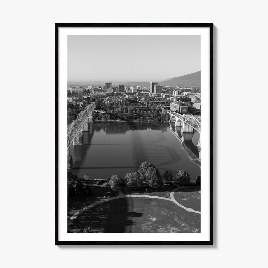 Chattanooga Photo Poster, framed poster mockup, white border