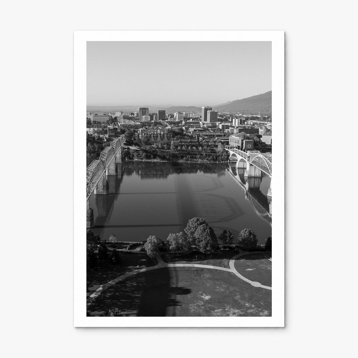 Chattanooga Photo Poster, print only (unframed), white border