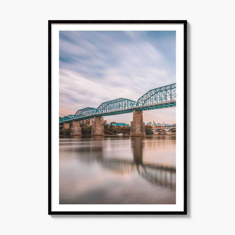 Chattanooga Photo Poster, framed poster mockup, white border