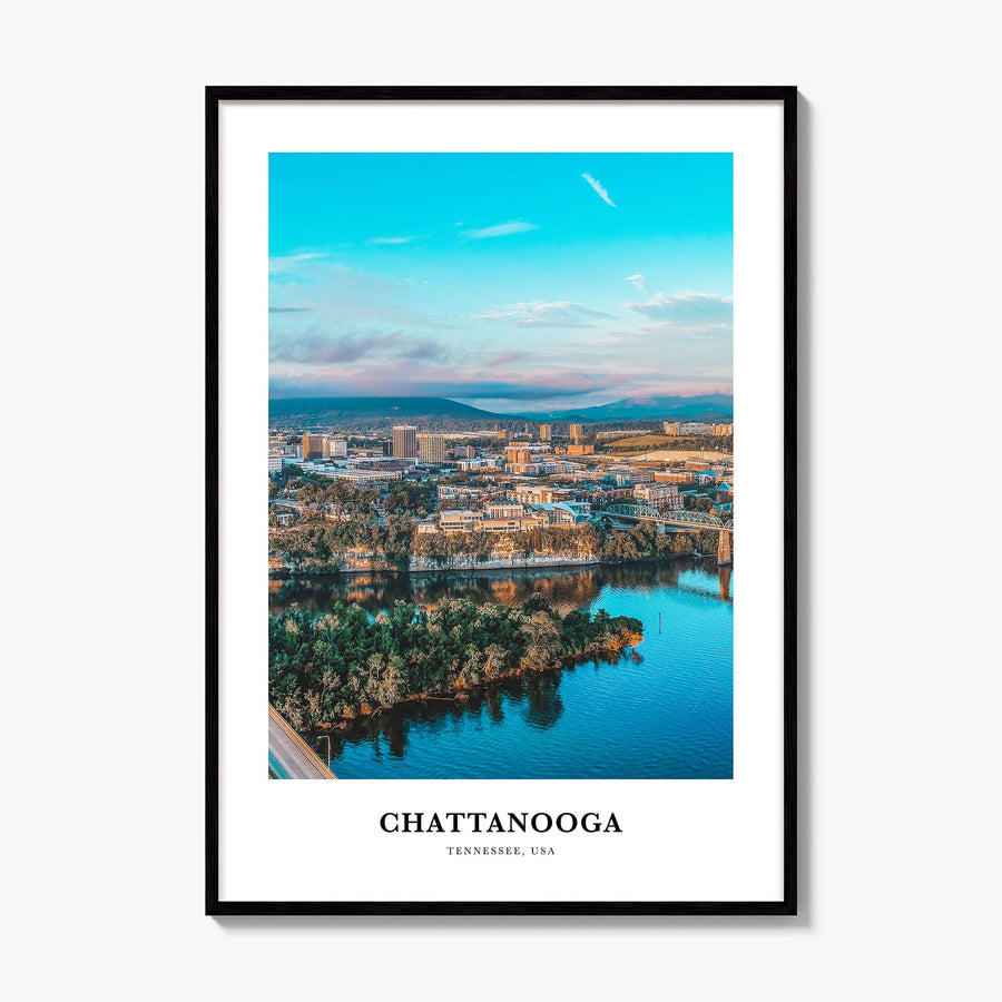 Chattanooga Classic Poster, framed poster mockup