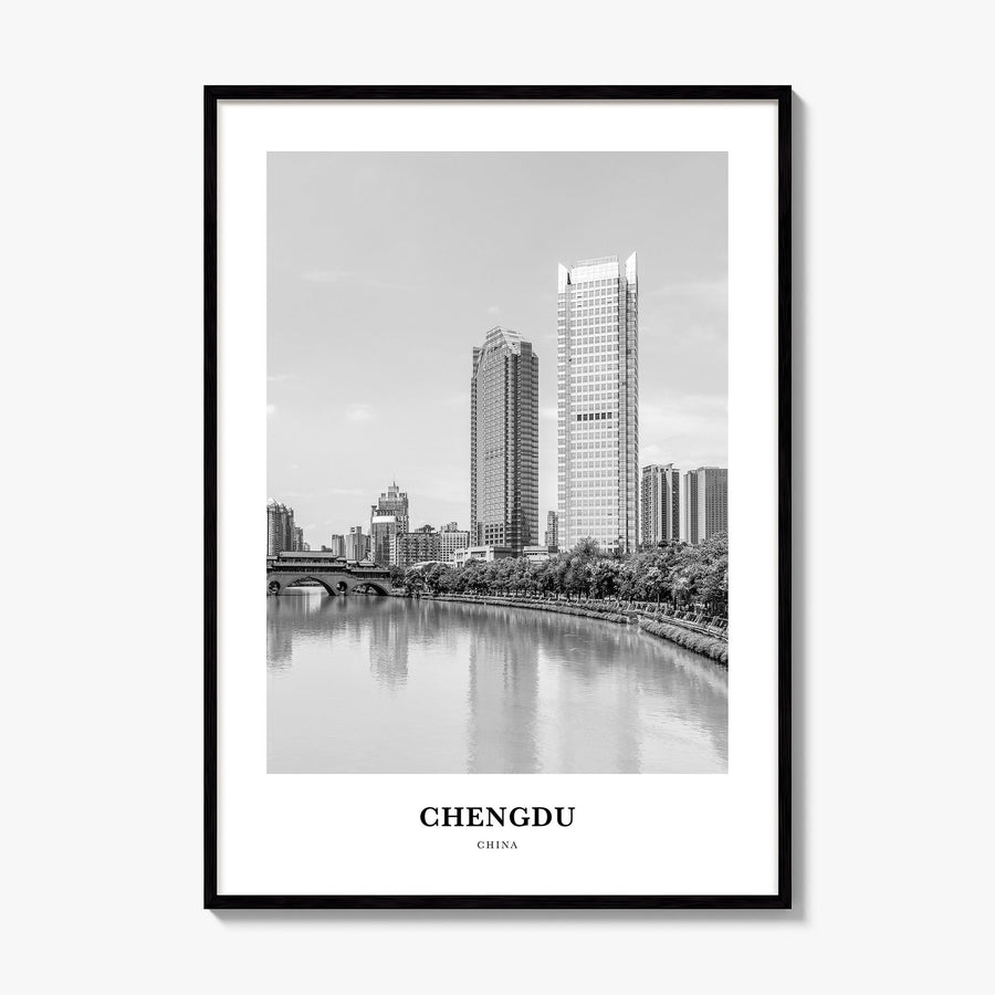 Chengdu Classic Poster, framed poster mockup