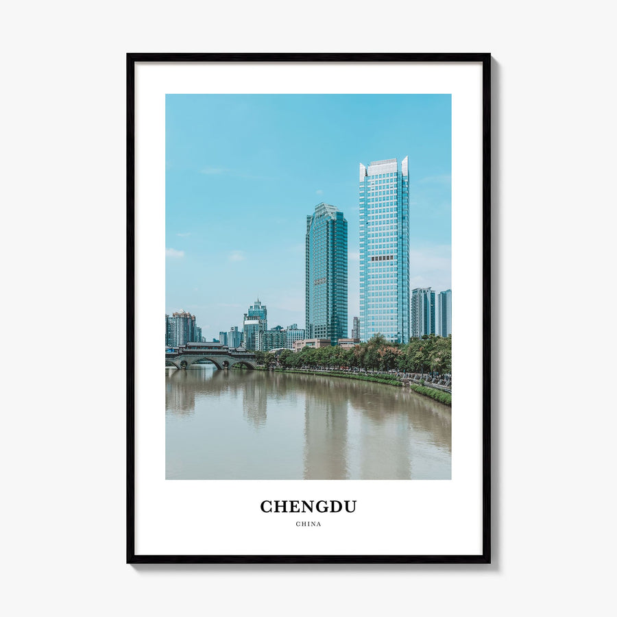 Chengdu Classic No 1 Poster, framed poster mockup