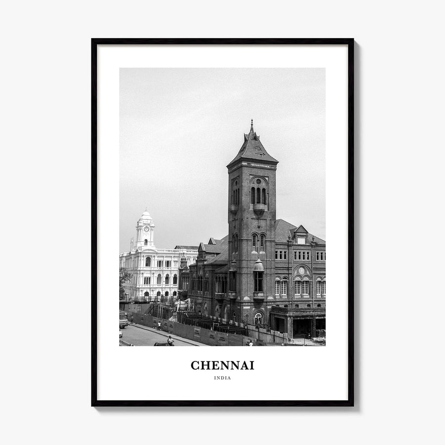 Chennai Classic Poster, framed poster mockup