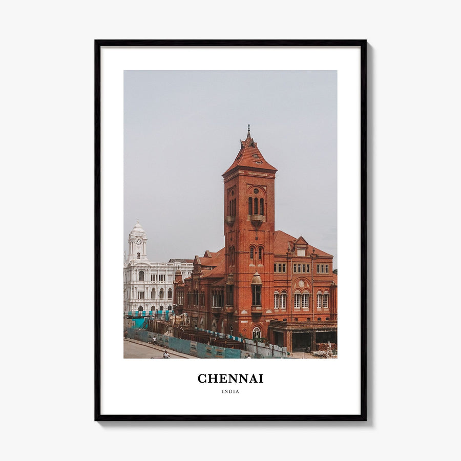 Chennai Classic Poster, framed poster mockup