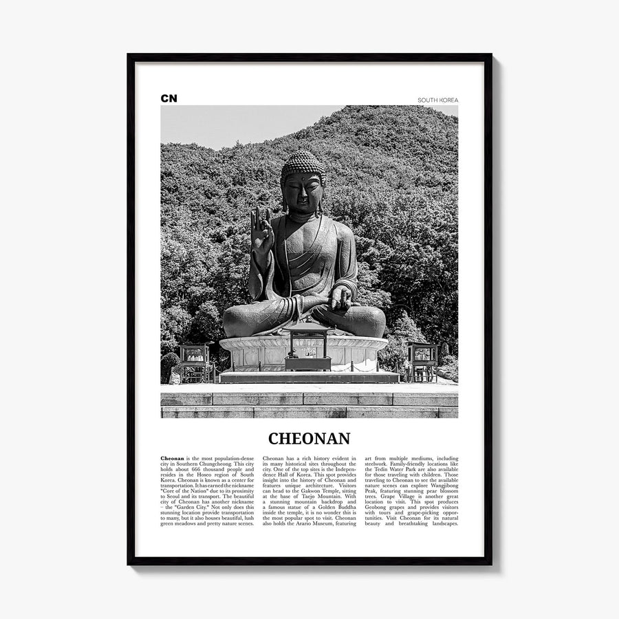 Cheonan Newspaper Poster, framed poster mockup