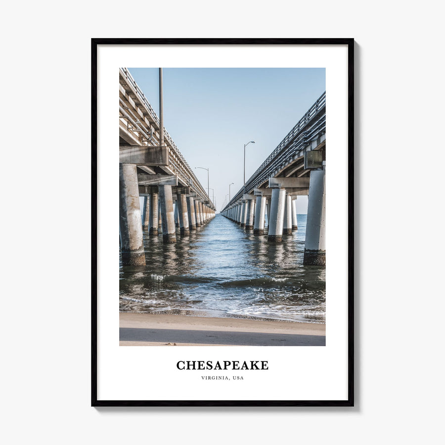 Chesapeake Classic Poster, framed poster mockup