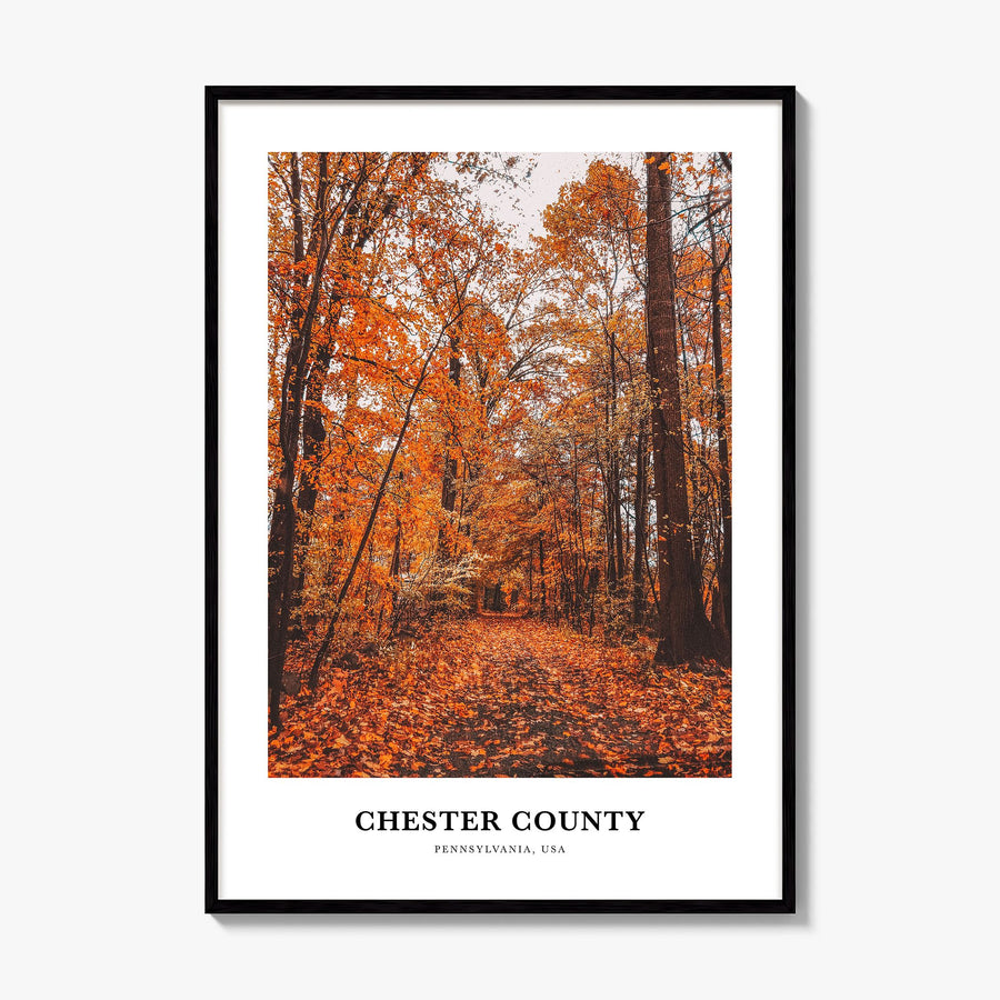 Chester County Classic Poster, framed poster mockup