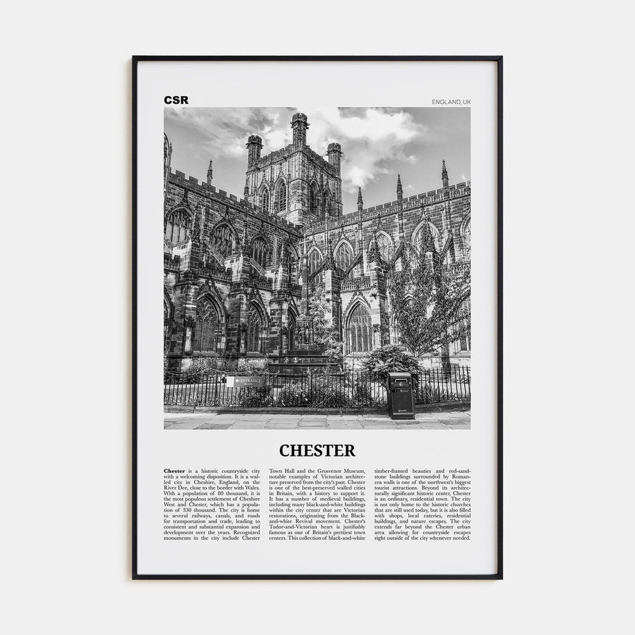 Chester No 1 Poster None / 8x12 in Nbourhood Travel B&W Poster