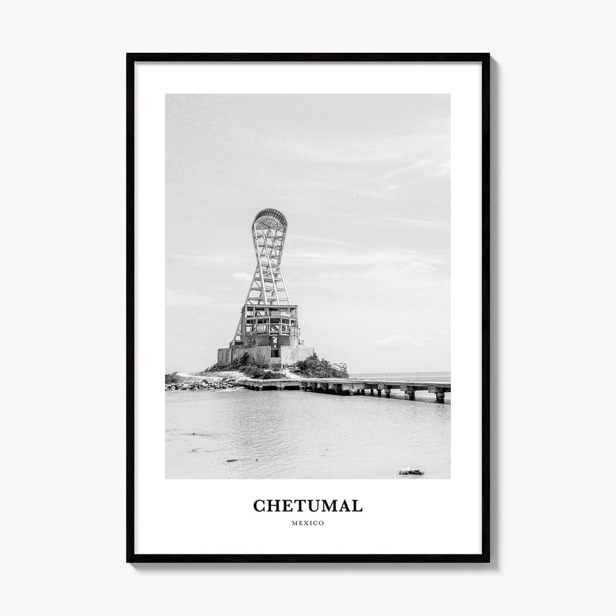 Chetumal Classic Poster, framed poster mockup