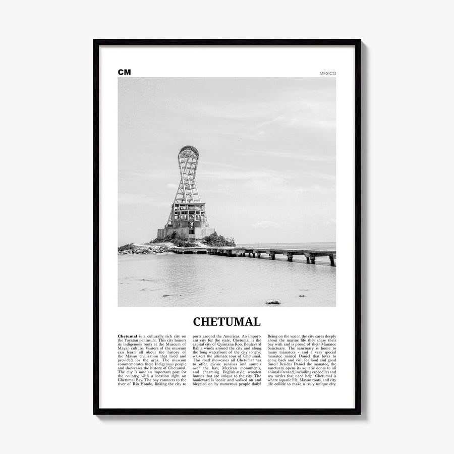 Chetumal Newspaper Poster, framed poster mockup