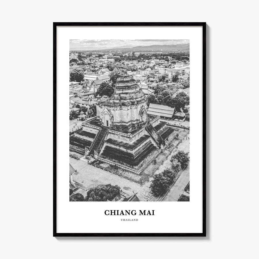 Chiang Mai Classic Poster, framed poster mockup