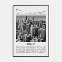 Chicago No 1 Poster None / 8x12 in Nbourhood Travel B&W Poster