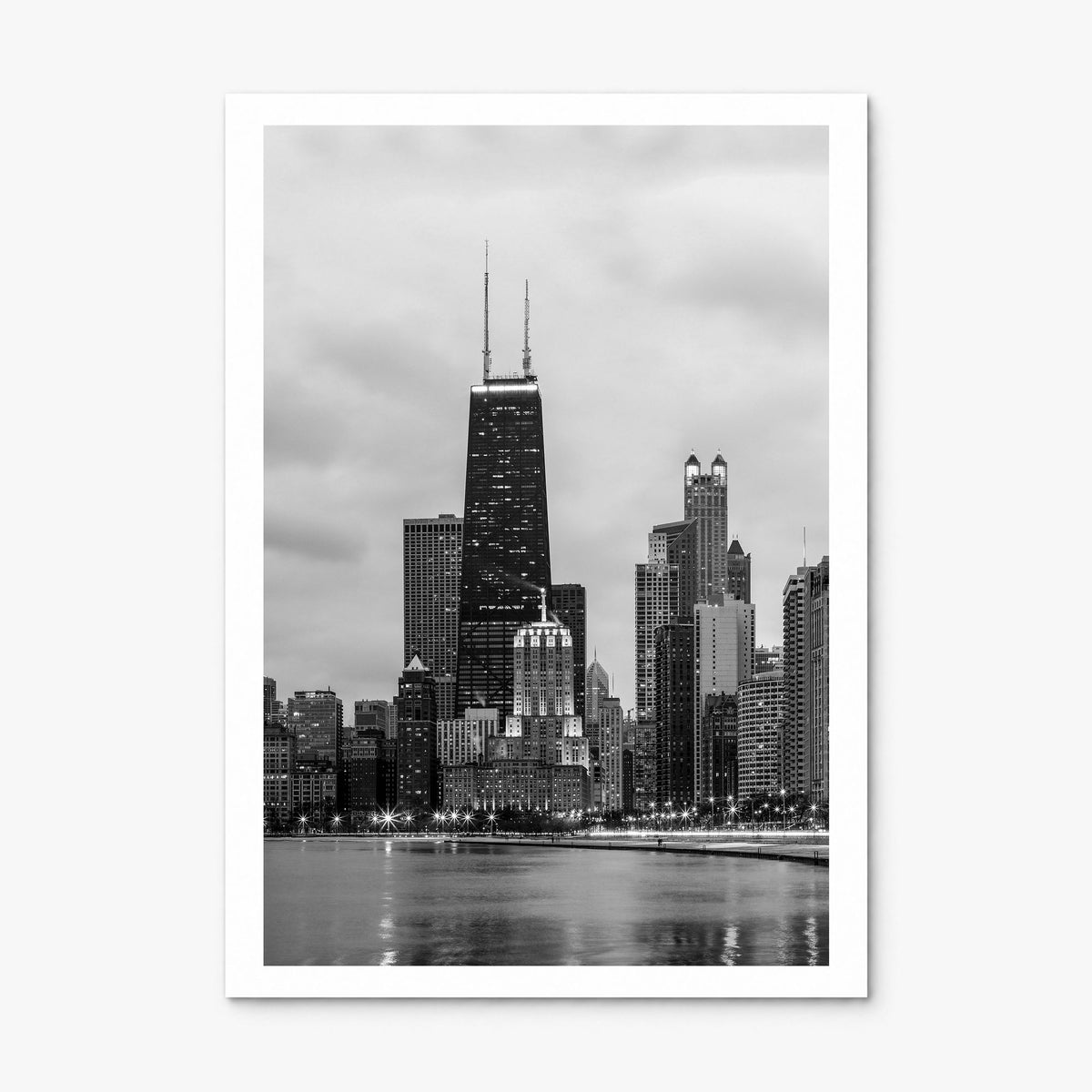 Chicago Photo No 2 Poster, print only (unframed), white border