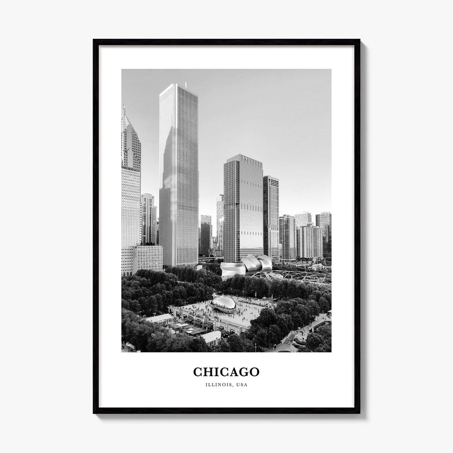 Chicago Classic No 2 Poster, framed poster mockup