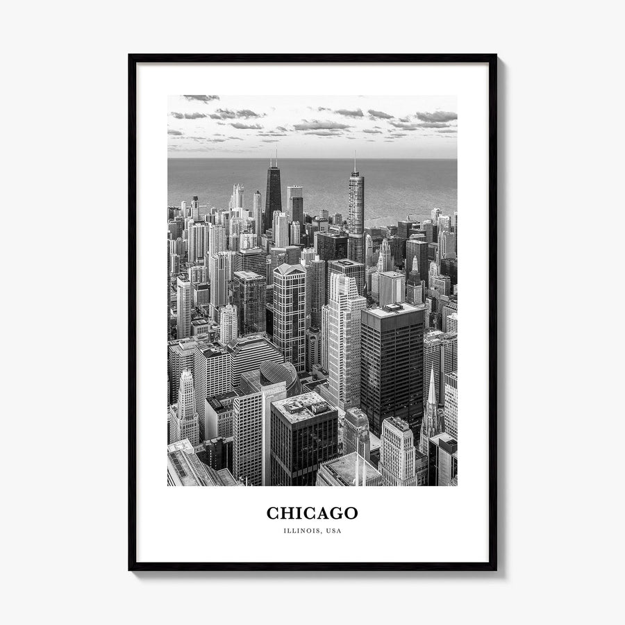 Chicago Classic No 3 Poster, framed poster mockup