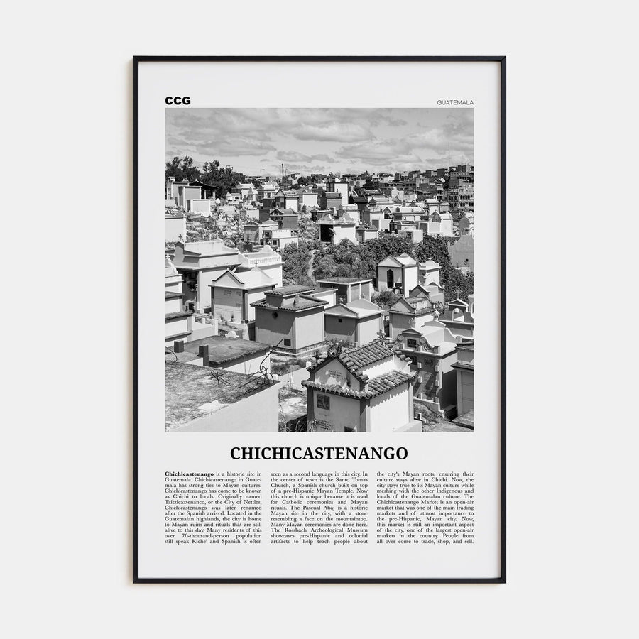 Chichicastenango Poster None / 8x12 in Nbourhood Travel B&W Poster