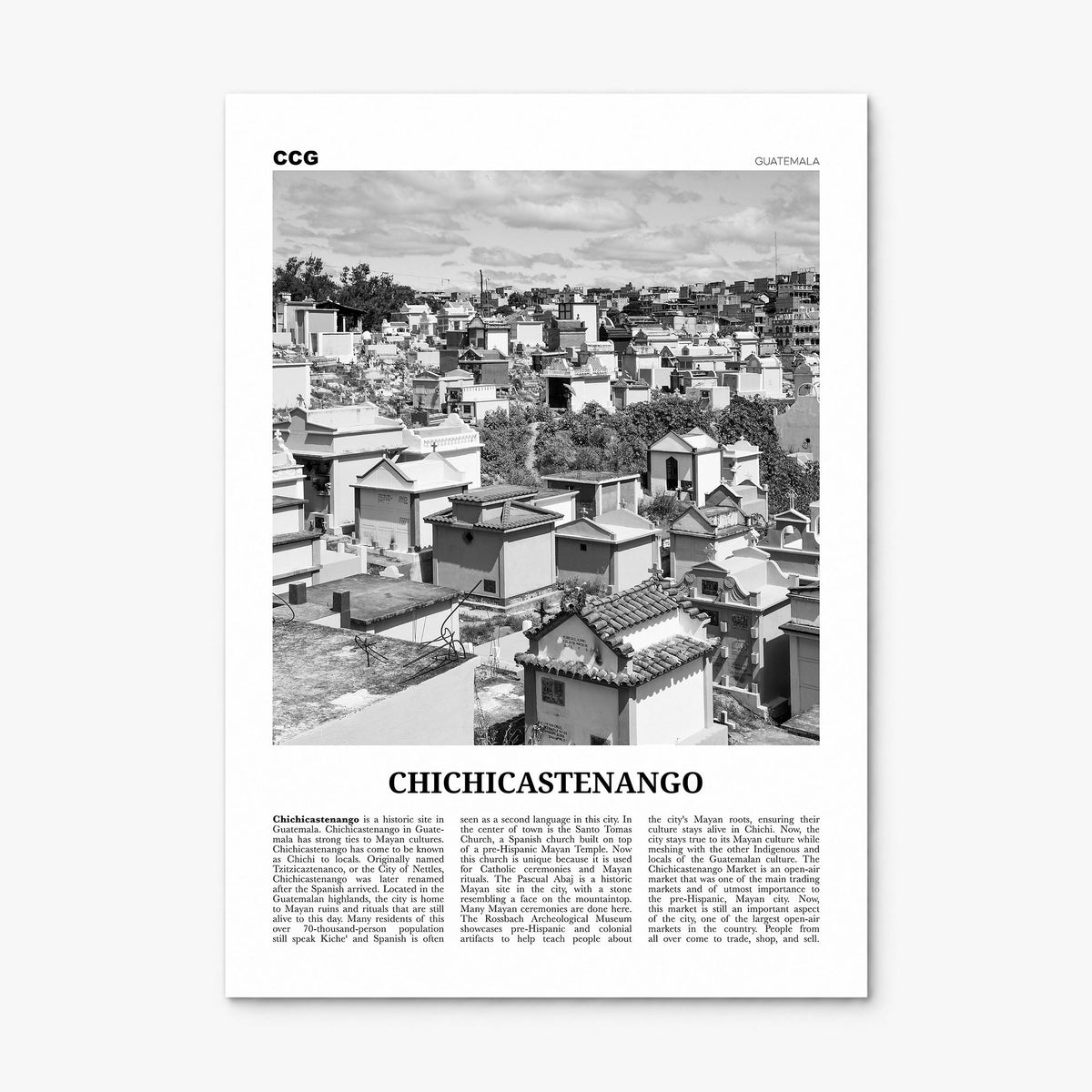Chichicastenango Newspaper Poster, print only (unframed)