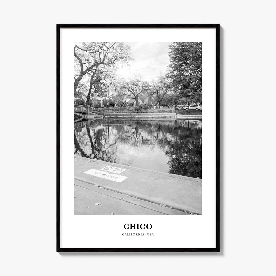 Chico Classic Poster, framed poster mockup