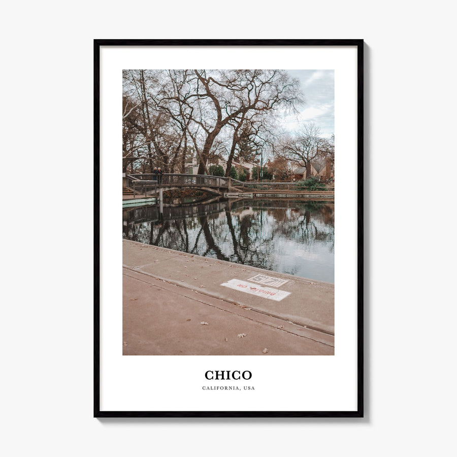 Chico Classic Poster, framed poster mockup