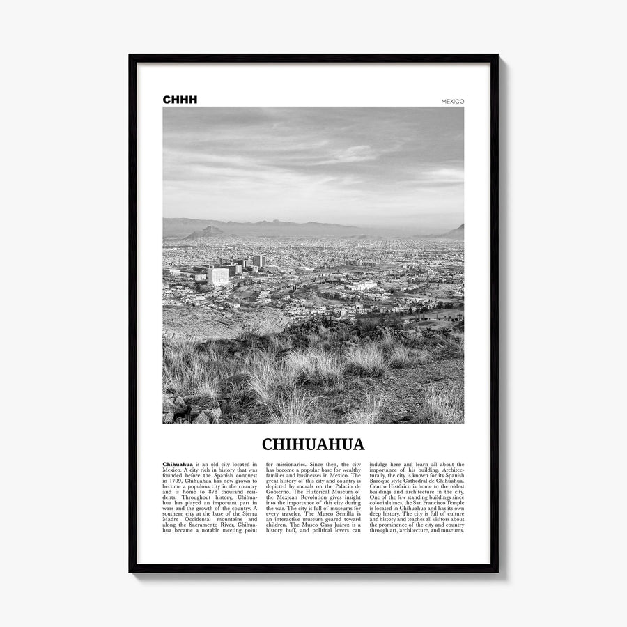 Chihuahua Newspaper Poster, framed poster mockup