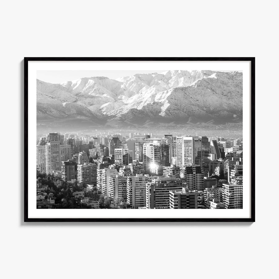 Chile Photo Poster, framed poster mockup, white border