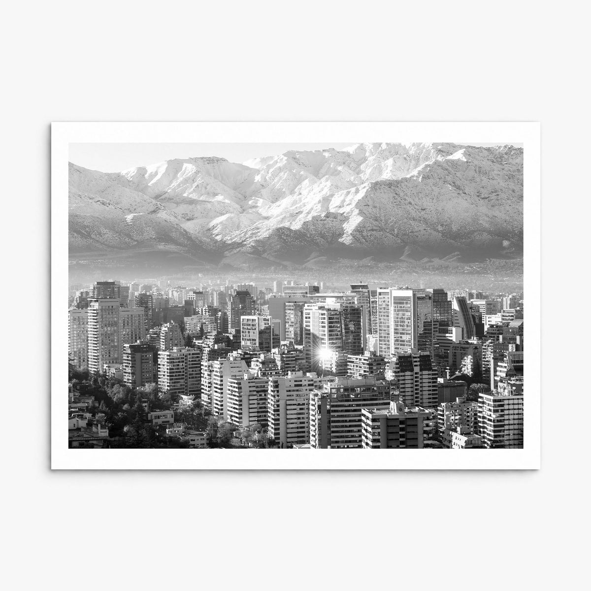 Chile Photo Poster, print only (unframed), white border