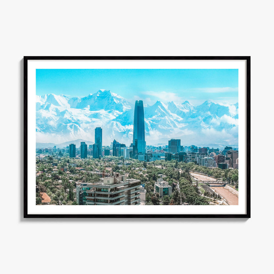 Chile Photo Poster, framed poster mockup, white border