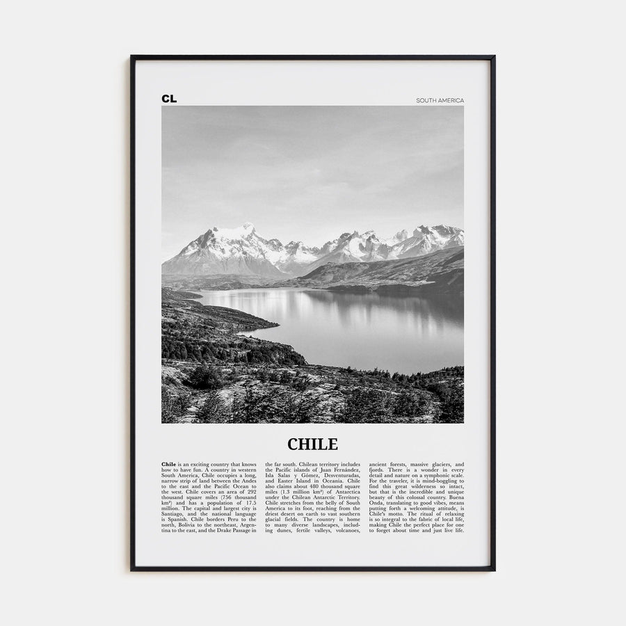 Chile No 1 Poster None / 8x12 in Nbourhood Travel B&W Poster