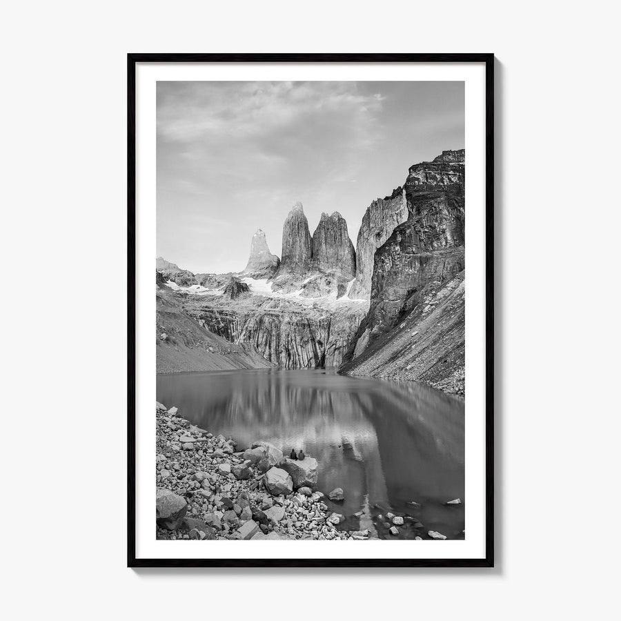 Chile Photo Poster, framed poster mockup, white border