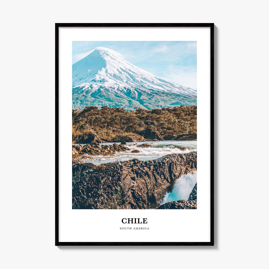 Chile Classic Poster, framed poster mockup