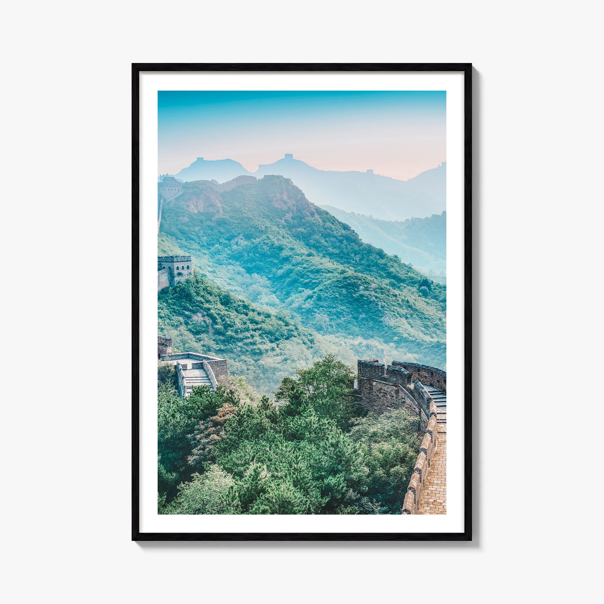 China colorful photo poster of Asia – vertical wall art, unframed print shown in interior mockup