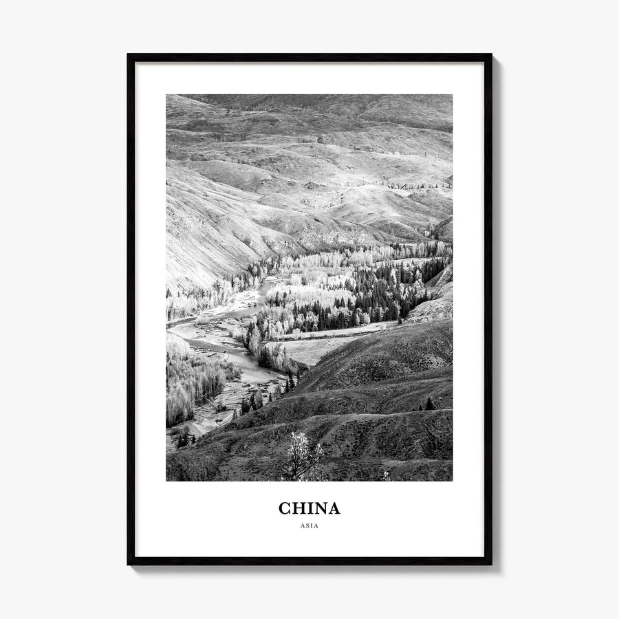 China Classic No 1 Poster, framed poster mockup