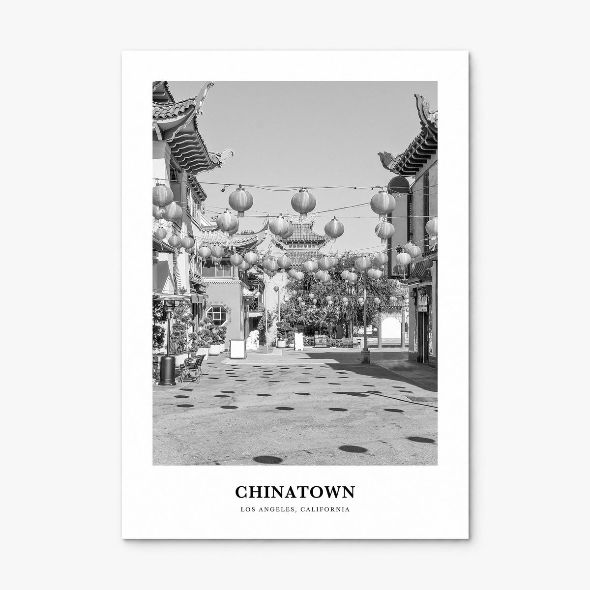 Chinatown, Los Angeles Classic Poster, print only (unframed)