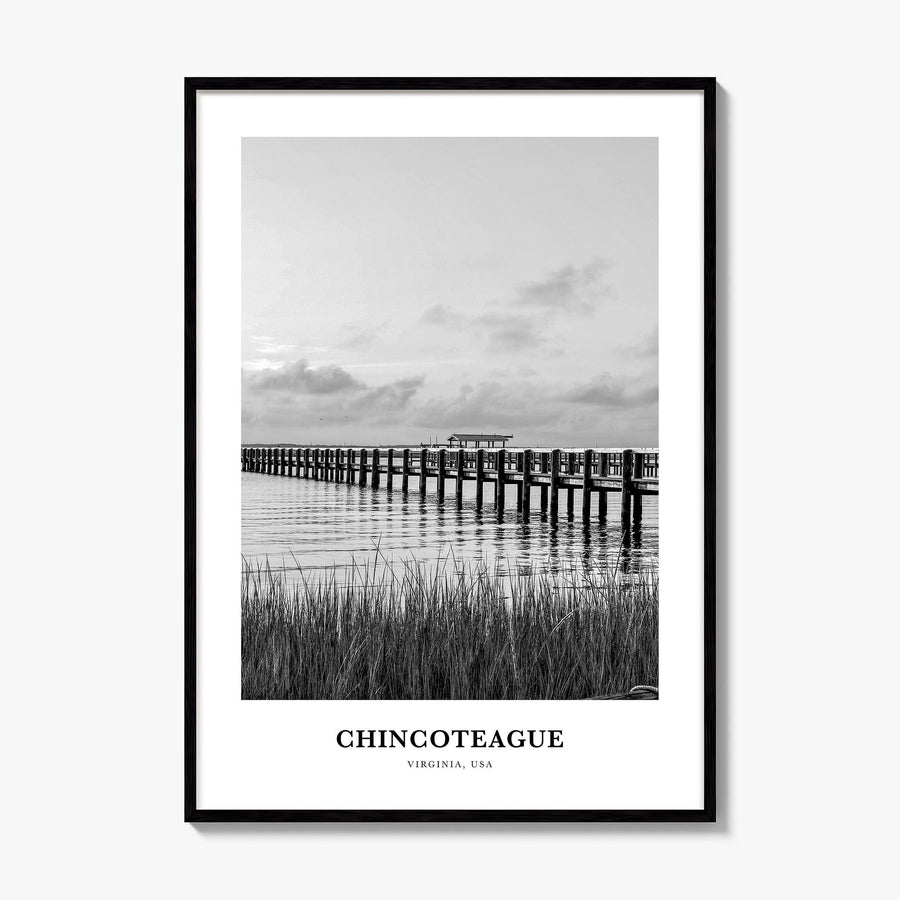 Chincoteague Classic Poster, framed poster mockup