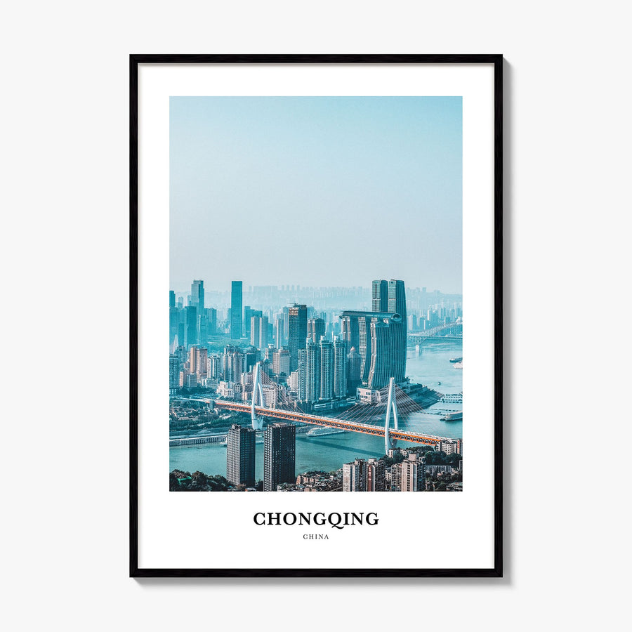 Chongqing Classic Poster, framed poster mockup