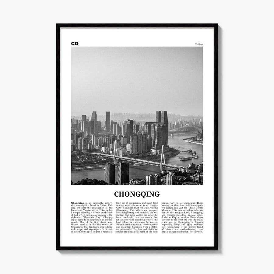 Chongqing Newspaper Poster, framed poster mockup