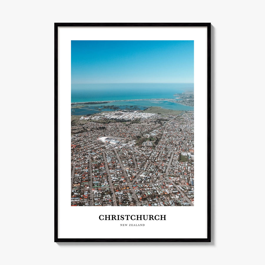 Christchurch Classic Poster, framed poster mockup