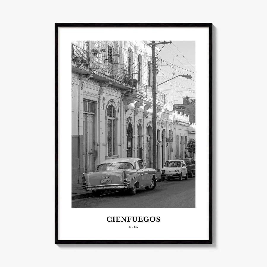 Cienfuegos Classic Poster, framed poster mockup
