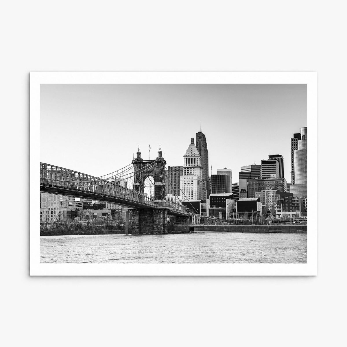 Cincinnati Photo Poster, print only (unframed), white border