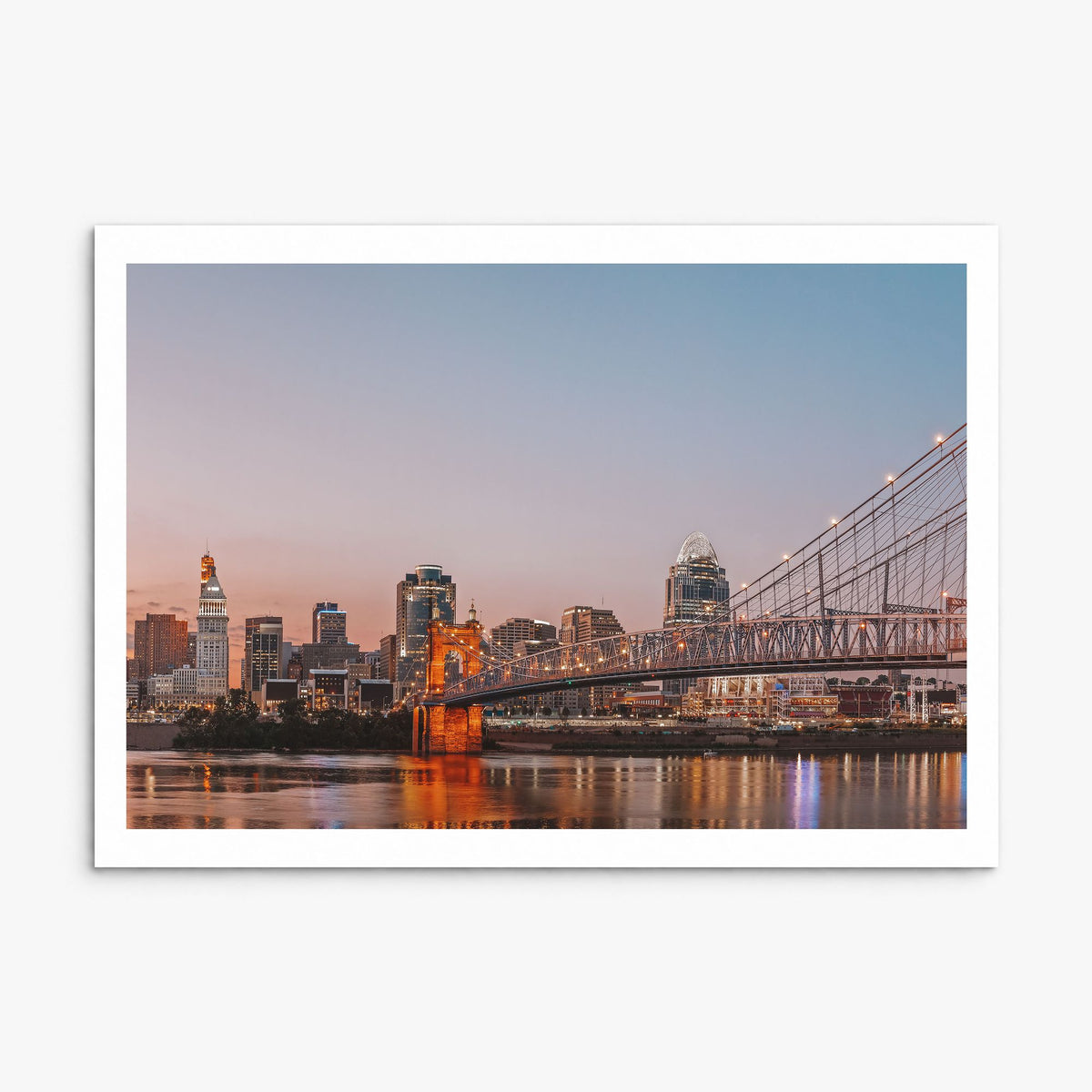 Cincinnati Photo Poster, print only (unframed), white border