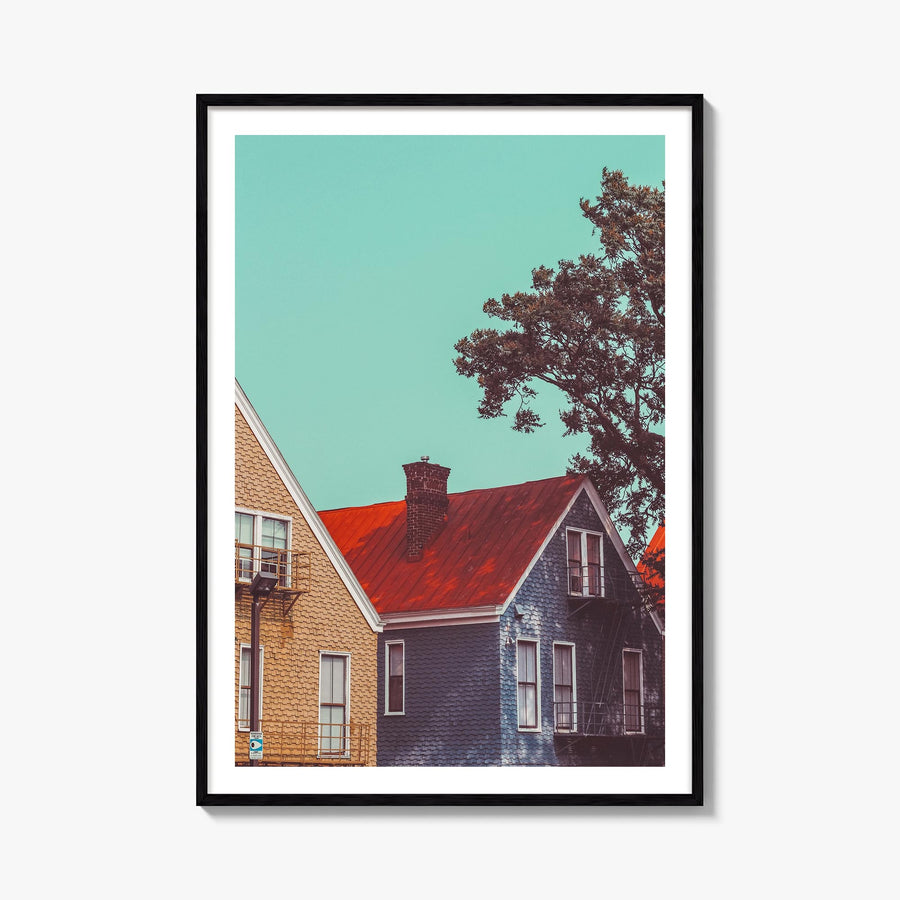 Cincinnati no. 3 colorful photo poster of Ohio, USA – vertical wall art, unframed print shown in interior mockup
